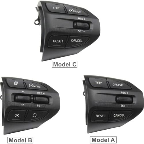 Multifunctional Steering Wheel Button For KIA K2 RIO 2017 2018-2021 RIO X LINE Cruise Control Remote Volume Bluetooth Switch