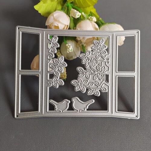 Windowsill birds New Metal Steel Cutting Dies Stencils for Making Scrapbooking DIY Album Paper Cards Embossing Die