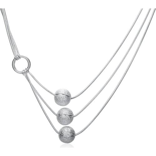 Signora Collana Silver Plated Necklace For Women Charm chain Factory Price Classic jewelry