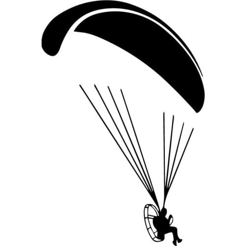 Paramotor Flyer Paramotorist Motorparaplan Fashion Decor Car Sticker Vinyl Car Styling Decal 12CM*17.9CM