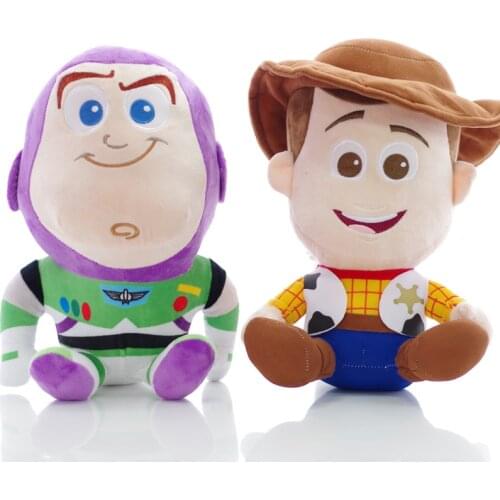 Disney Plush Toys Toy Story 2Pcs/lot 20cm Woody Buzz Lightyearfor Stuffed Plush Doll Soft Toys For Kids Children Christmas Gift