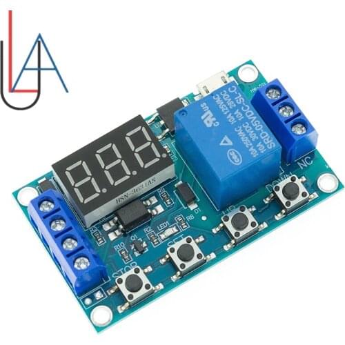 6-30V Relay Module Switch Trigger Time Delay Circuit Timer Cycle Adjustable