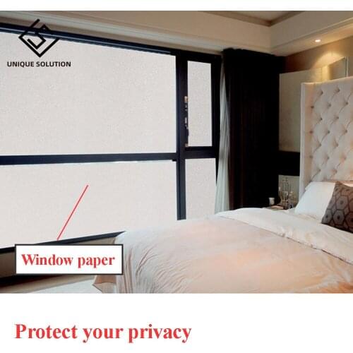 Self-adhesive sunscreen frosted window glass sticker light opaque bathroom blackout anti-theft window paper door film