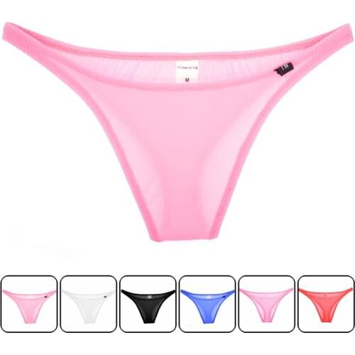 Hot Nylon T-back sissy new Mens Bikini 2019 Underwear Gay Men Sexy G-string Thongs Jockstrap Sexy Men Underwear