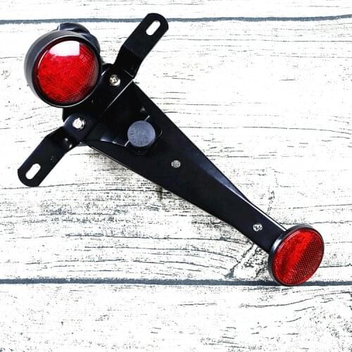 Vintage motorcycle LED tail light rear light brake light stoplight stop lamp brake light with bracket Indicator Lamp