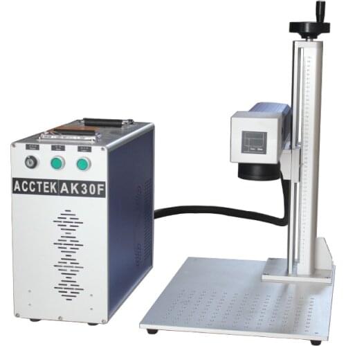 Fiber Laser Marker Machine Engraving Plastic Animal Ear Tags with Raycus Laser Source