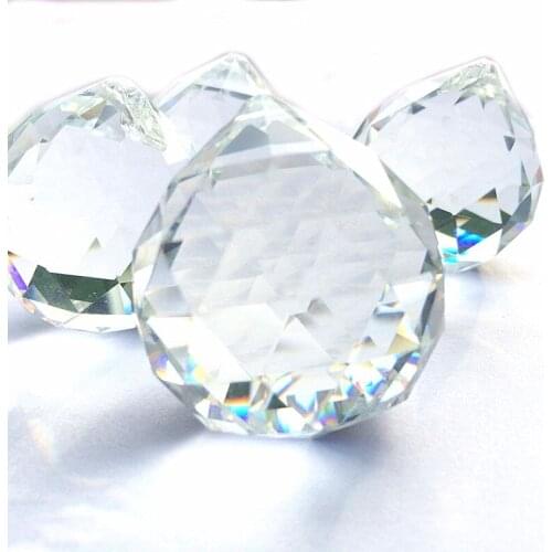 Top Quality 40mm K9 Clear Crystal Faceted Chandelier Balls Pendant Glass Beautiful Sphere Window Suncatcher Hanging Decoration