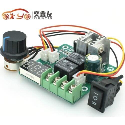 YIXINYOU 50PCS/LOT DC6-60V Digital Dial Tachometer Forward and reverse motor drive motor Electronic speed control switch(6.3)