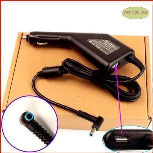 45W Laptop DC Power Car Adapter Charger +USB for HP Stream 13-C120NR 11-r015wm 13-c030nr 11-p015wm 11-p050nr 11-p091nr 11-y020wm