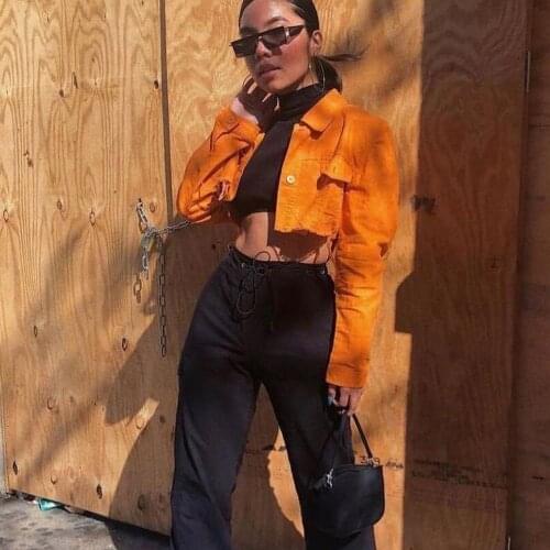 2021 New Spring And Autumn Denim Jacket Women Female Jeans Short Coat Outwear Candy Colors Sexy StreetWear