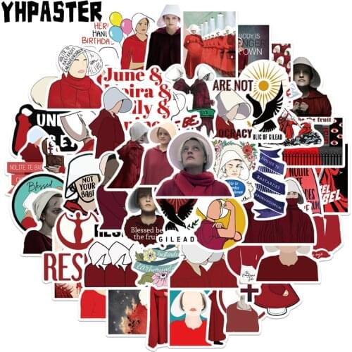 10/30/50Pcs Feminist TV Series The Handmaids Tale Sticker For Laptop Skateboard Luggage Refrigerator Notebook Helmet Snowboard