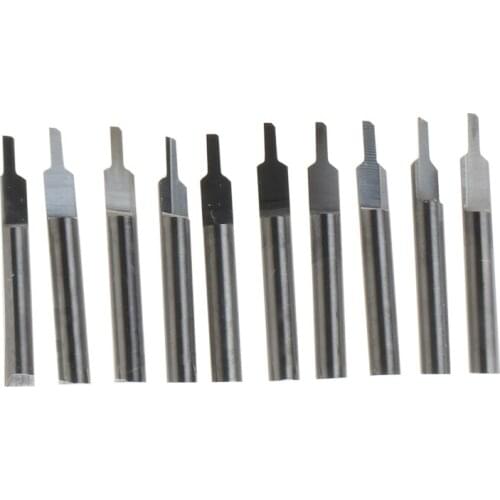 10pcs 3.175*1.2*5mm CNC Straight Cutter Router Bits Carbide Cutting Tools Engraving Bits Tool Bit on PVC,Wood,Machine