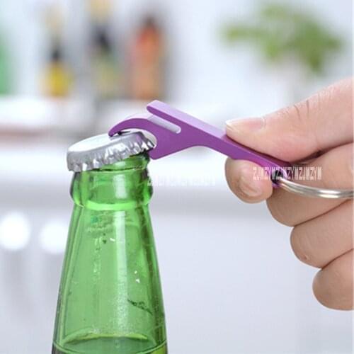200pcs/lot 65*12MM Aluminum Alloy Bottle Opener Portable Creative Practical Activities Small Gifts Keychain Beer Bottle Opener