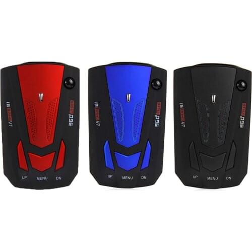 Car Radar Detector V7 Cobra 16 Band 360 Car Anti-Police GPS Camera Laser Radar Detector Voice Alert Speed Control Detector