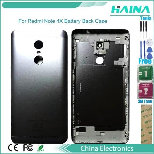 Battery Back Cover For Redmi Note 4X Battery Back Case For Redmi Note 4 Global Version Housing +Tools +sim