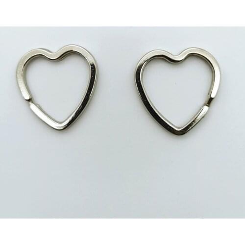 100pcs Hot Sale Key Chain Heart Key Chains Lovers Ring Couples keychain for Gift