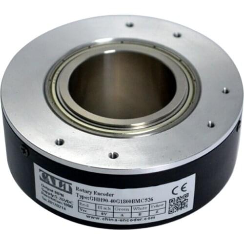 CALT Hollow shaft 40mm bore 1024 lines incremental optical encoder GHH100-38J1024BMC526 replace for ZKT-D100CH38-102.4BM-C24FA