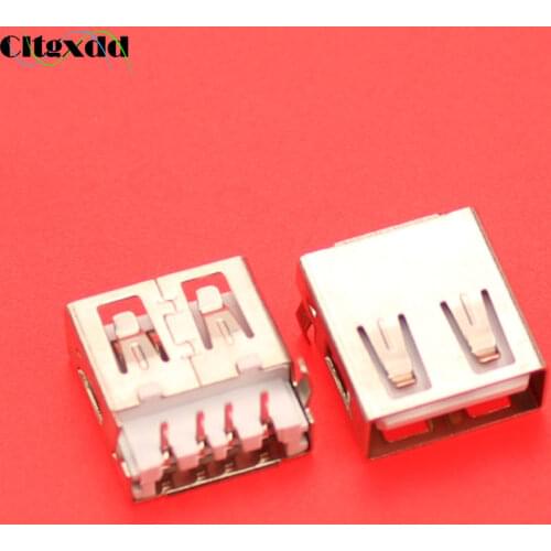 Cltgxdd 2.0 4pin USB A Type Female Socket connector DIY Desktop Laptop USB jack Curved legs Flat port Sink board AF 90 degree