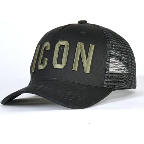 DSQICOND2 Cotton snapback Baseball Caps DSQ Letters High Quality Cap Men Women Customer Design ICON Logo Hat Black Cap Dad Hats
