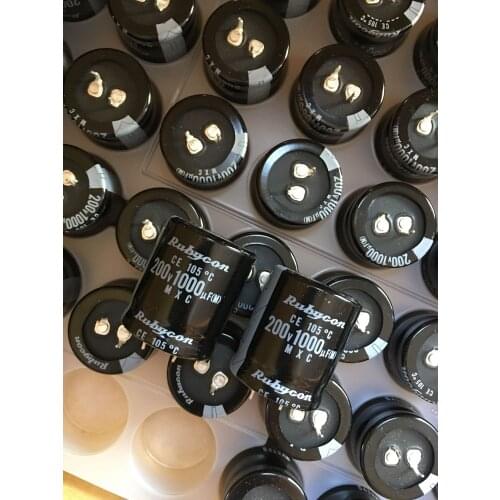 4pcs/10pcs 200V1000UF MXC RUBYCON 1000UF200V 200MXC1000M electrolytic capacitor free shipping