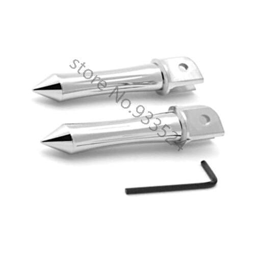 For Ducati Sport 900 SS 851 Motorcycle Pair Front Spike Chrome Aluminum Foot Pegs Footrests