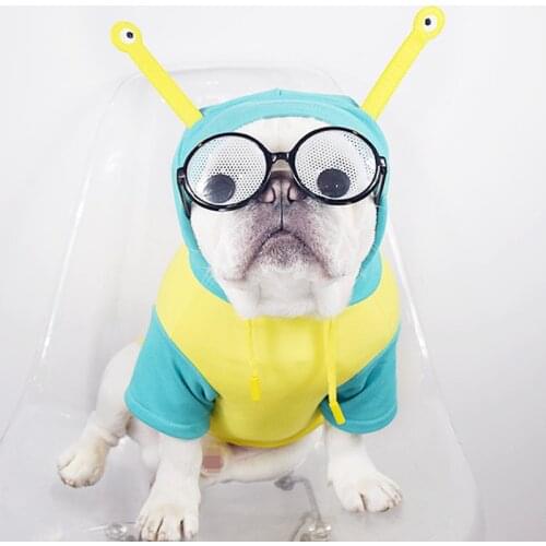 French Bulldog Cotton Snail Modeling Hoodies Pet Dog Clothes for Small Dogs Pets Clothing Pug Funny Costume Yorkshire Apparel
