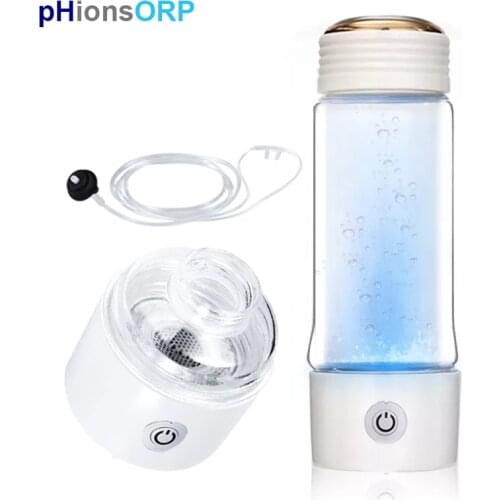 6th Hydrogen Rich Water Generator Bottle Glass Cupbody 3000ppb DuPont N117 SPE PEM TECH High H2 Maker Water lonizer Breathe Kit