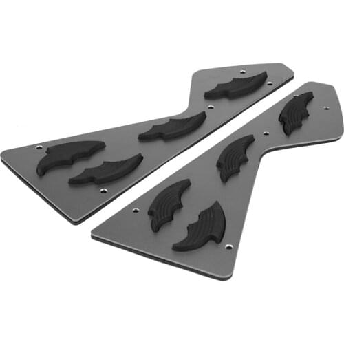 Motorcycle Foot Pegs 1 Pair Aluminum Motorcycle Foot Pegs Footrest Step Pad Universal For Yamaha NMAX155 NMAX125 2015 2016 2017