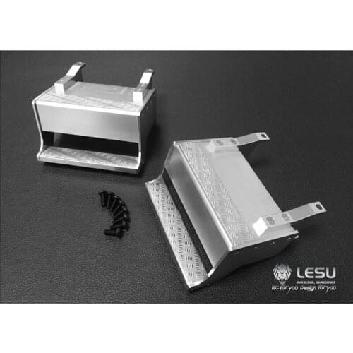 LESU Metal Tool Box for 1/14 Tmy King Hauler RC Tractor Truck Car 2PCS TH02296