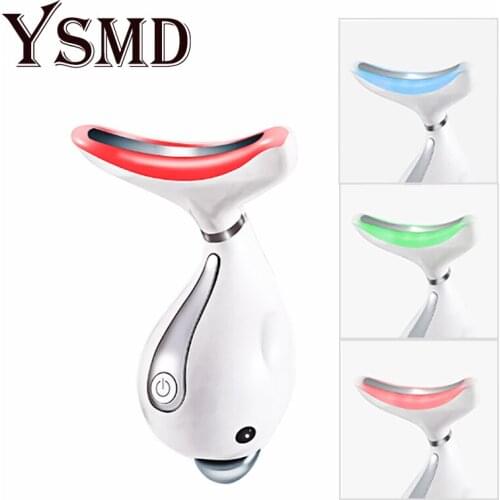 Massager for Face Neck Beauty Device LED Photon Therapy Skin Tighten Reduce Double Chin Anti Wrinkle Remove Lifting Care Tools