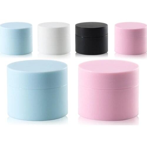 Whalesale 20/30ml frost cream container box makeup facial cream jar empty separate packing box refillable bottles pink blue box