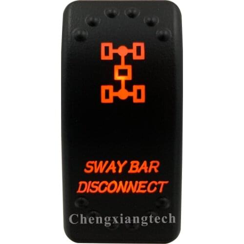 Orange Led- Car Boat Caravan Marine Rocker Switch- Laser Eatched- Sway Bar Disconnect - for Carling ARB NARVA 4X4 -Waterproof