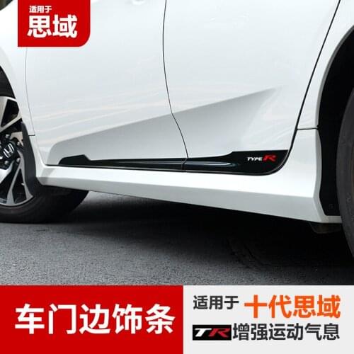 Suitable for Modification the 10th Generation of Civic Hub Door, Middle Net Decorative Strip Handle, Fog Lamp
