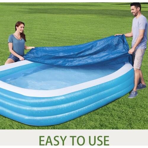 Rectangular Pool Cover Solar Tarpaulin Swimming Pool Protection Cover Heat Insulation Film For Indoor Outdoor Pool Accessories