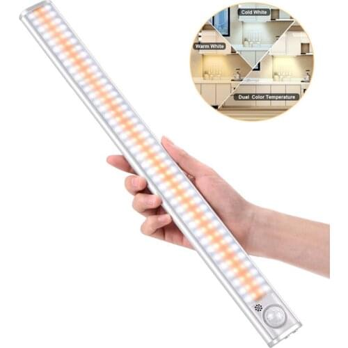 Dimmable PIR Motion Sensor LED Closet Light Energy Saving Sensor Cabinet Lighting Wireless USB Rechargeable Kitchen Light