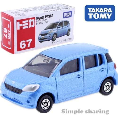 Takara Tomy TOMICA No.67 Toyota PASSO Car 1:57 Miniature Diecast Kids Dolls Hot Van Model Kit Funny Baby Toys