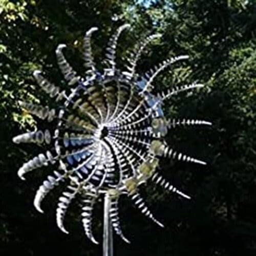 Unique And Magical Metal Windmill Outdoor Wind Spinners Wind Catchers Yard Patio L awn Garden Decoration GQ