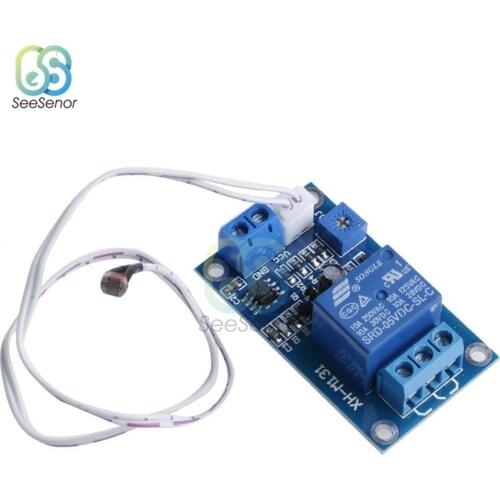 XH-M131 DC 5V 12V 24V 10A Light Control Switch Photoresistor Relay Module Detection Sensor brightness Automatic Control Module