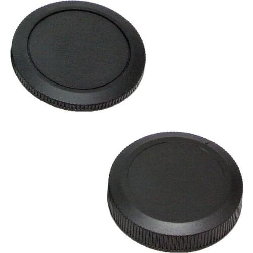 1 Pairs camera Body cap + Rear Lens Cap for Canon-EOSM M1/2/3/10 EF-M mount 18-55mm