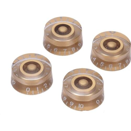 4pcs Speed Volume Tone Control Knobs for Gibson Les Paul Guitar Replacement Electric Guitar Accessories Golden