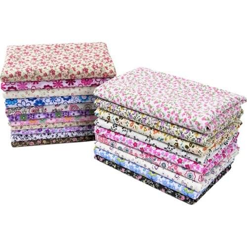 50x160cm New Fashion Small Floral Summer Cotton Sewing Fabric DIY Baby Dress Decoration Home Cotton Cloth by Meter