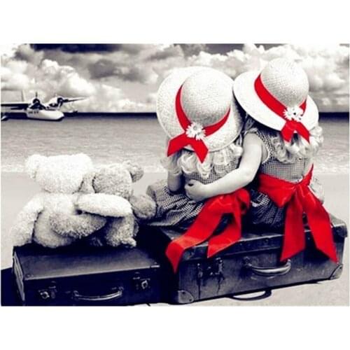 Diamond Embroidery "Baby Angel Mother Child" Diamond Painting Cross Stitch Patterns Rhinestone Unfinished Home Decor