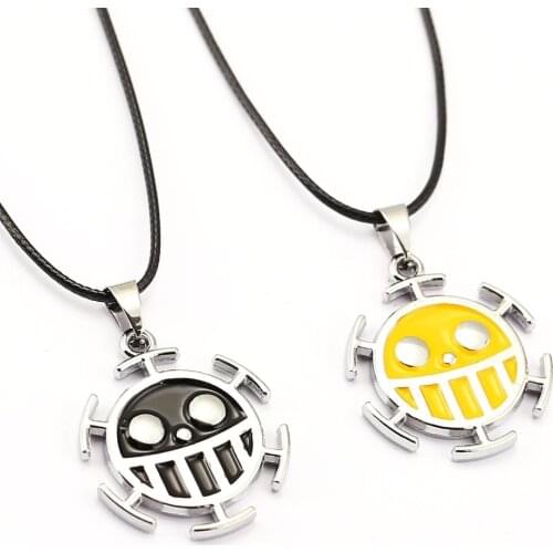 ONE PIECE Choker Necklace Trafalgar Law Pendant Men Women Gift Anime Jewelry Accessories YS11683