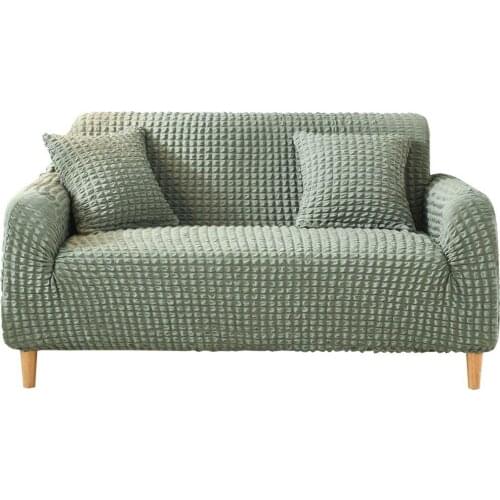 Sofa Cover Polyester Fiber Full-cover Stretch Two-seat Sofa Case 145-185cm Easy To Install Living Room Decoration
