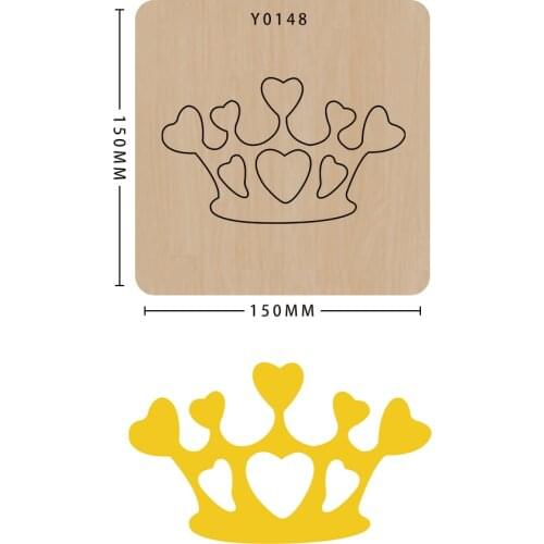 Diy Little Crown Scrapbook Making Decorative Items Mould Template Suitable For Sizzix Big Shot Machines
