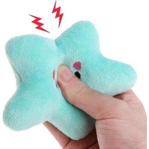 Pet Toy Plush Cloud Star Shaped Soft Sound Cute Dog Chew Puppy Kids