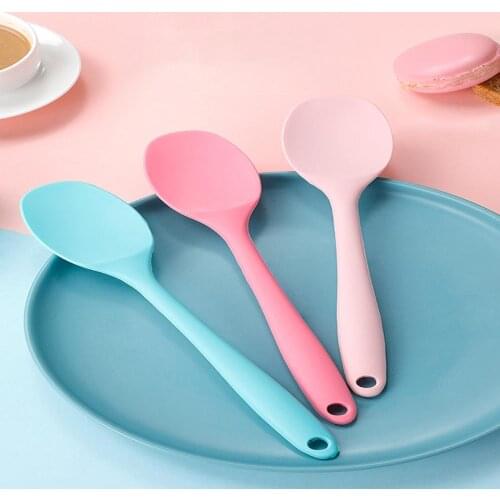 Kitchen Silicone Cream Spatula Spoon Baking Cooking Kitchenware Tools Spatulas Pastry Scraper Mixer Buttter Ice Cream Scoop