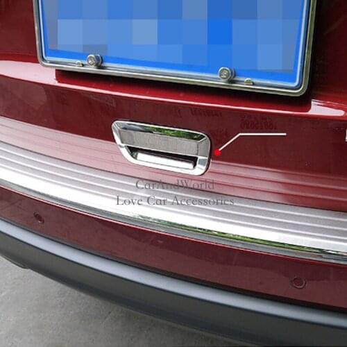 Rear Tail Door Bowl Cover Handle Trim For Jeep Grand Cherokee 2011 2012 2014 2015 2016 2017 ABS Chrome Decorate Car Accessories