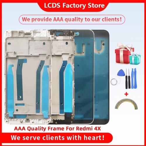AAA Quality Middle Frame For XIAOMI Redmi 4X Middle Plastic Frame Housing Cover For Redmi 4x Middle Frame