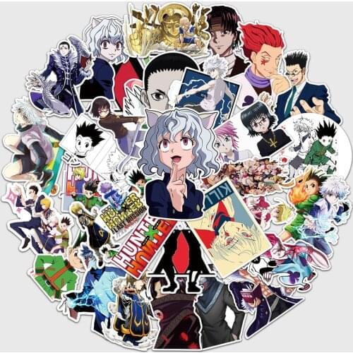 10/50pcs/Pack Hunter X Hunter Anime Stickers Decal Laptop Bicycle Guitar Skateboard Sticker Kid DIY Graffiti Stikers Toy